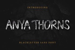 Anya Thorns Font for Editorial Design