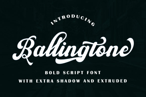 Ballingtone Font: Nostalgic Script for Modern Campaigns