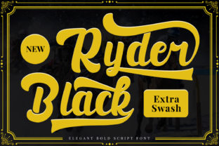 Black Ryder Font for Creative Makers