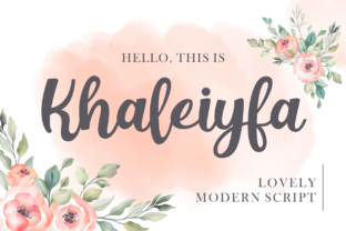 Khaleiyfa: A Script Font for Elegant Design