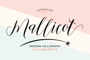 Mallicot: A Script Font for Elegant Design
