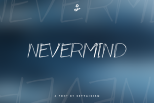 Nevermind Font: Elegant Script for Creative Projects