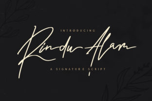 Rindu Alam Font: Elegant Script for Designers