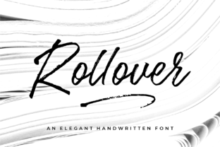 Rollover Font: Bold Script for Editorial Design