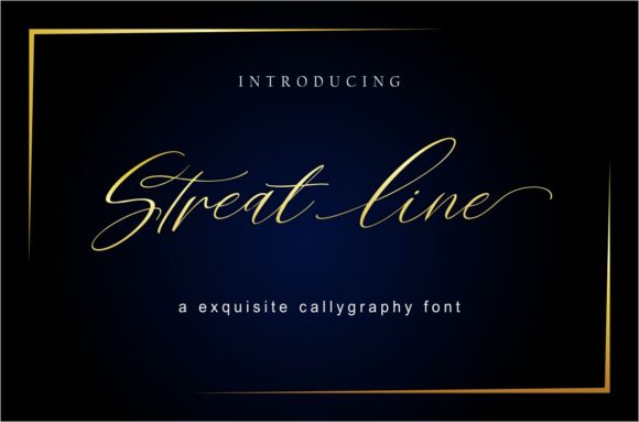 Streat Line Font for Elegant Design